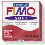 STAEDTLER FIMO SOFT OVEN BAKE CLAY 26 CHERRY RED 57G