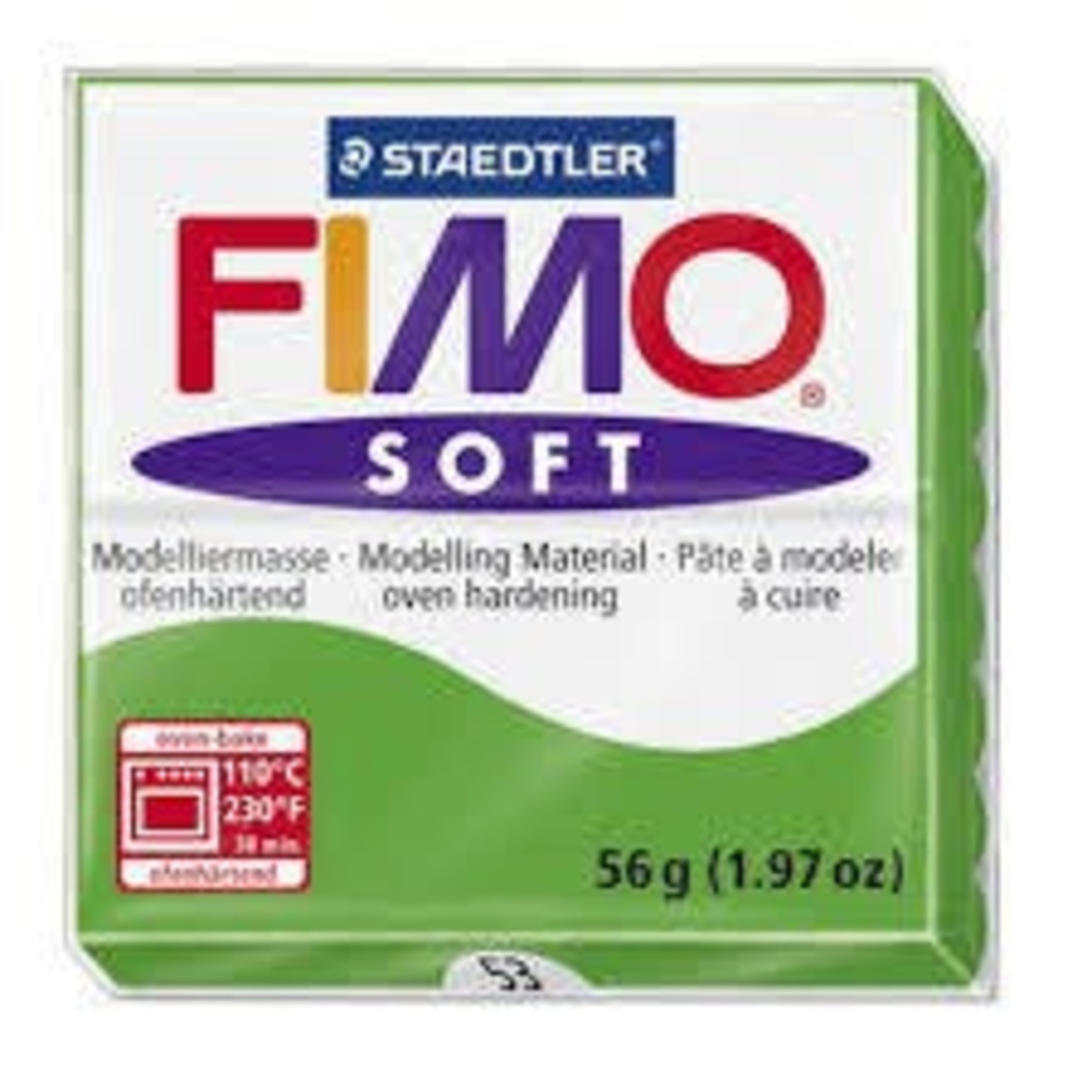 STAEDTLER FIMO SOFT OVEN BAKE CLAY 53 TROPICAL GREEN 57G