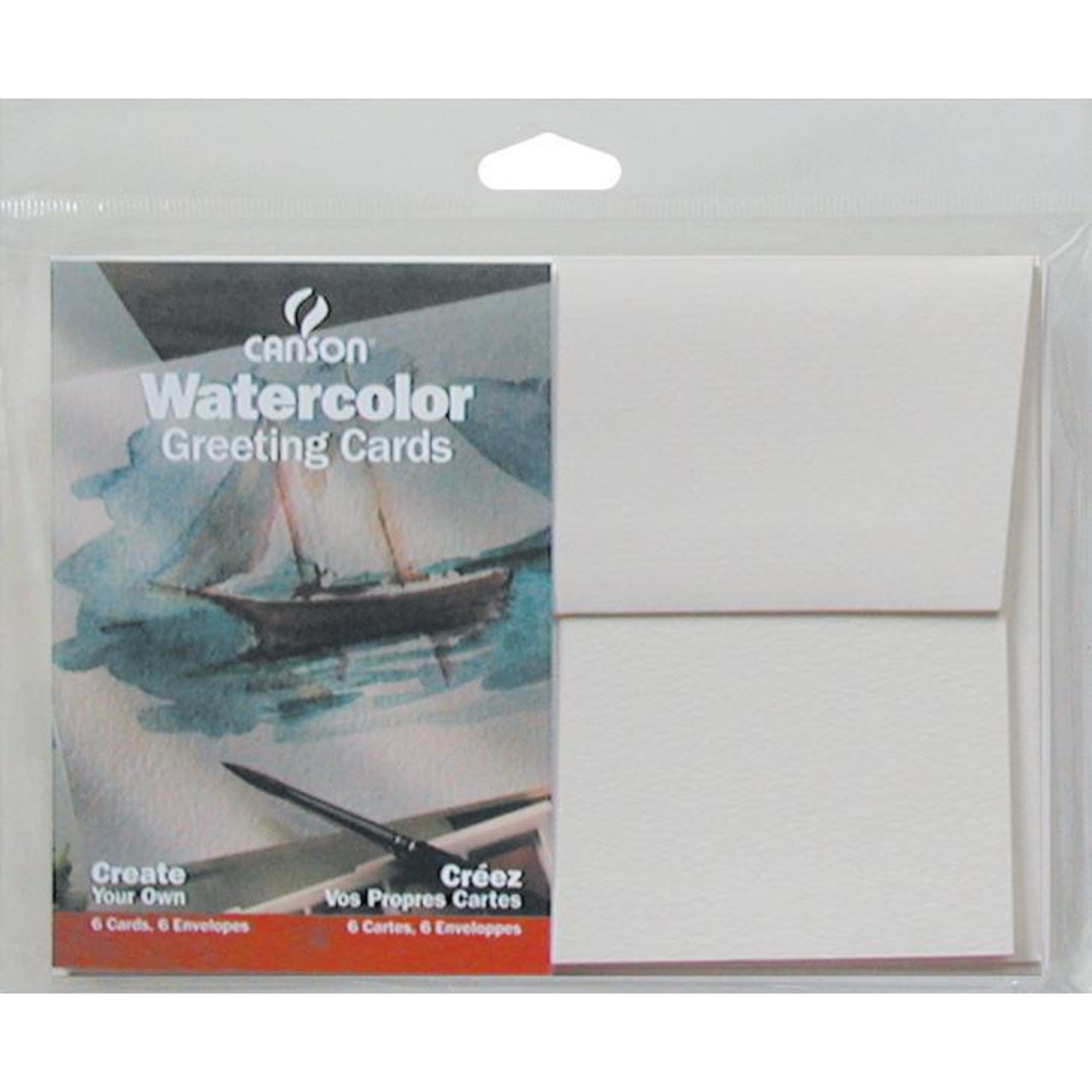 CANSON CANSON WATERCOLOUR CARDS AND ENVELOPES 5X7 6/PK        CAN-100511541