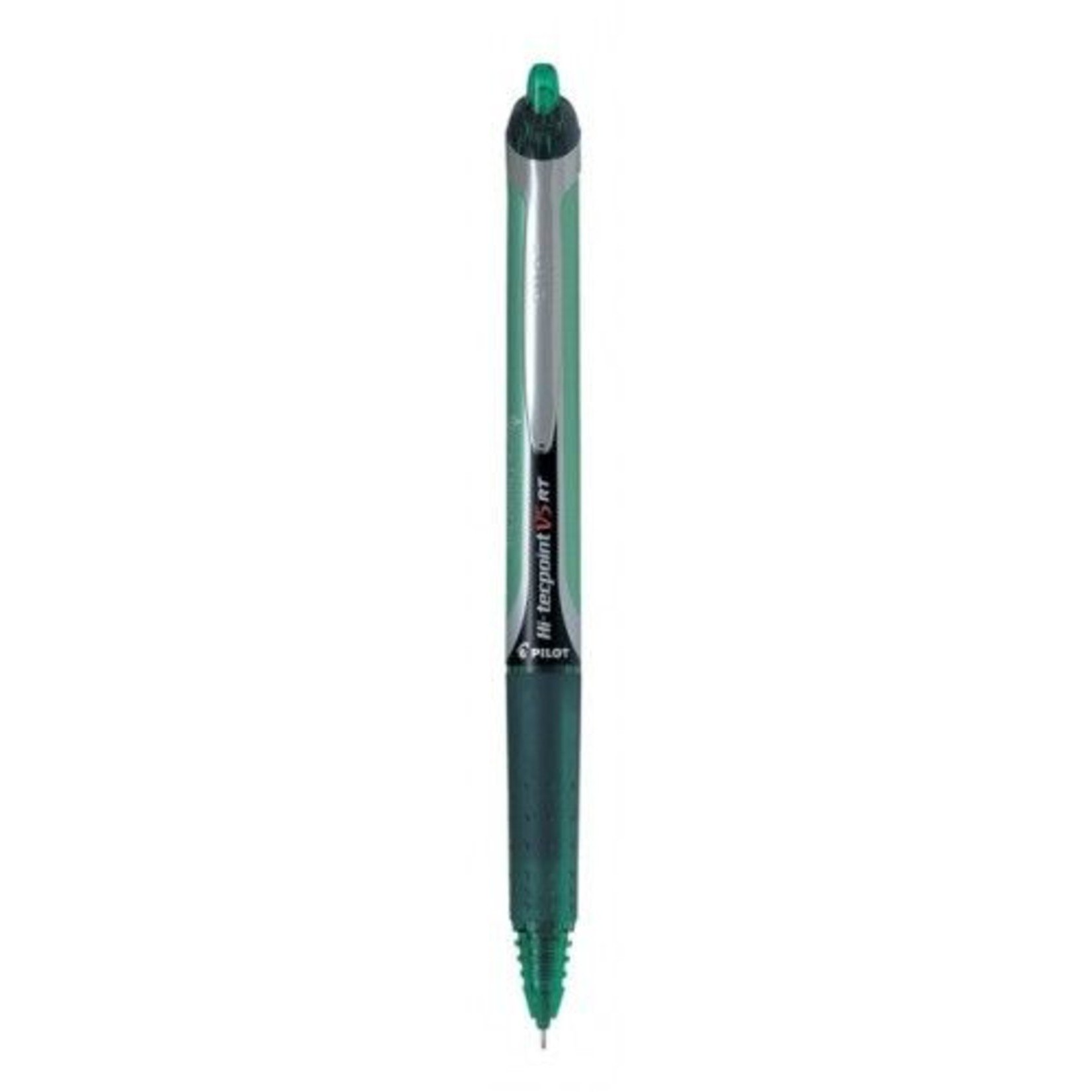 Pilot V5 Grip Hi-Tecpoint Rollerball Pen - Green 