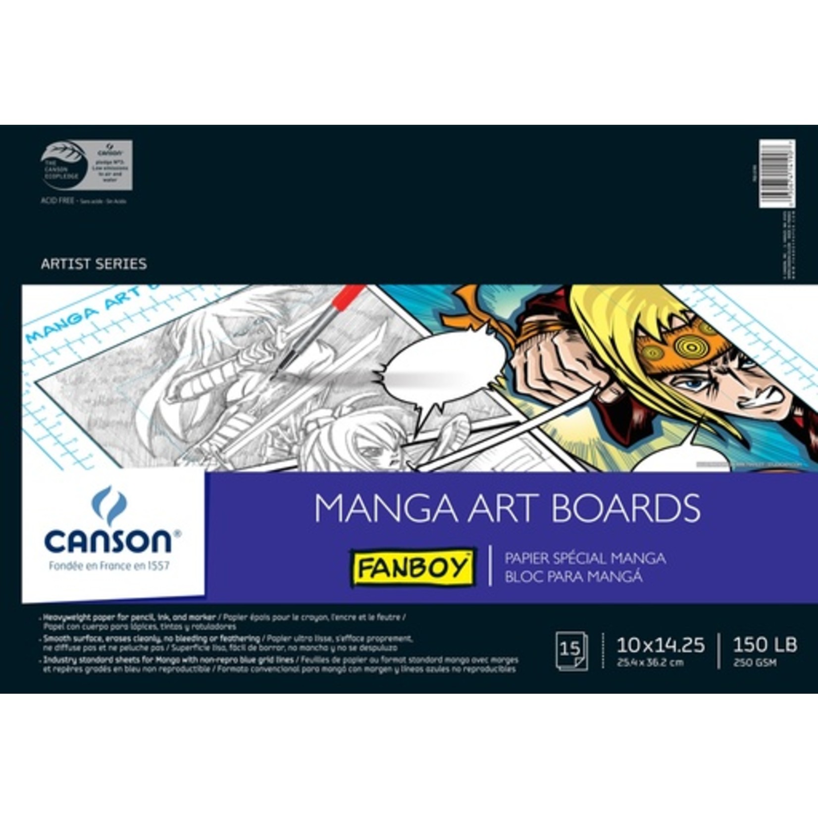 CANSON CANSON ART BOARD MANGA 10X14.25 15/PK    CAN-100510880