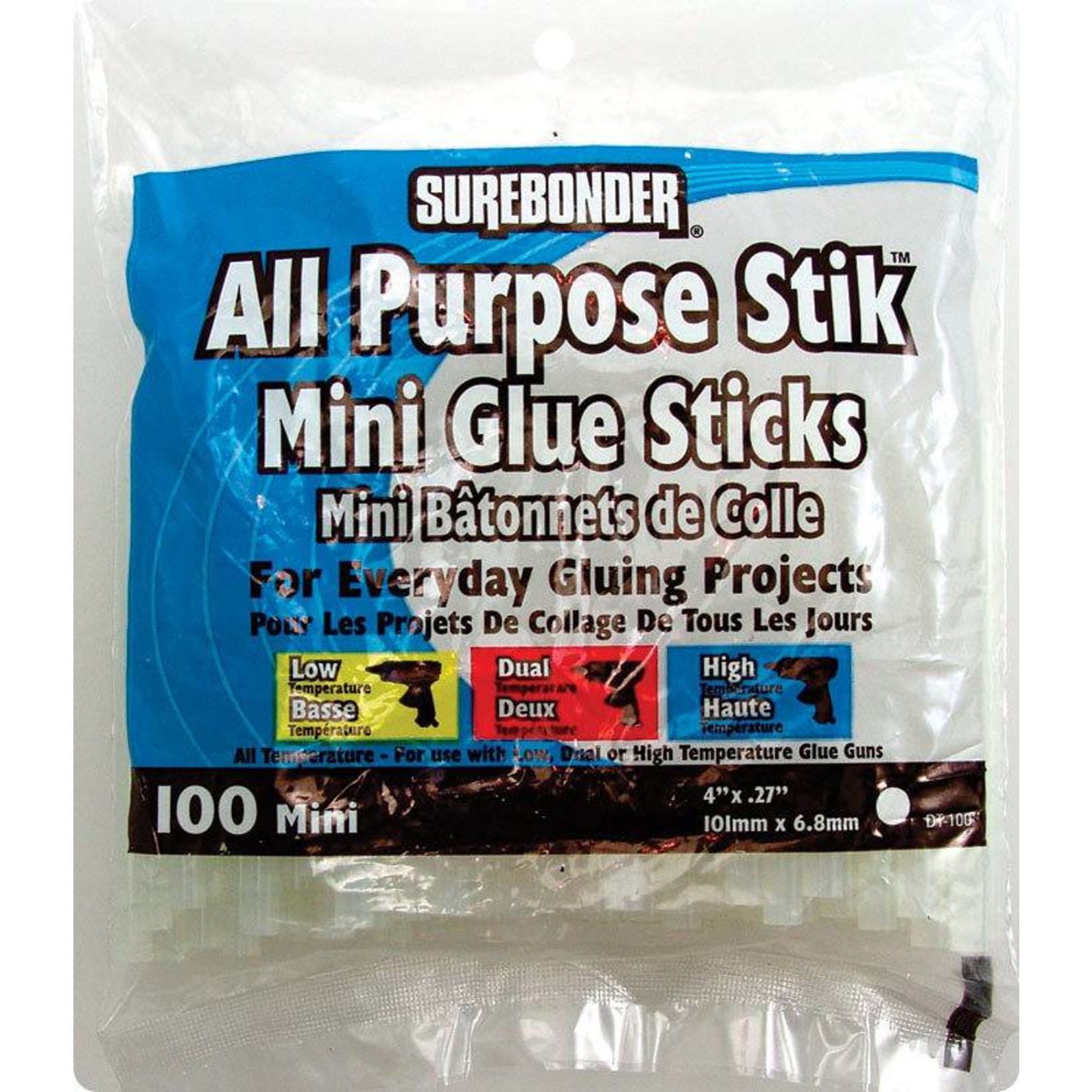 SUREBONDER SUREBONDER ALL PURPOSE MINI GLUE STICKS 4 INCH  100/PK