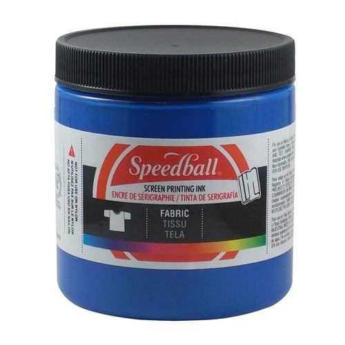 SPEEDBALL INC SPEEDBALL FABRIC SCREEN PRINTING INK BLUE 8OZ Colours