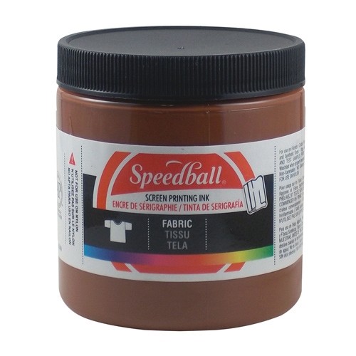 SPEEDBALL INC SPEEDBALL FABRIC SCREEN PRINTING INK BROWN 8OZ Colours