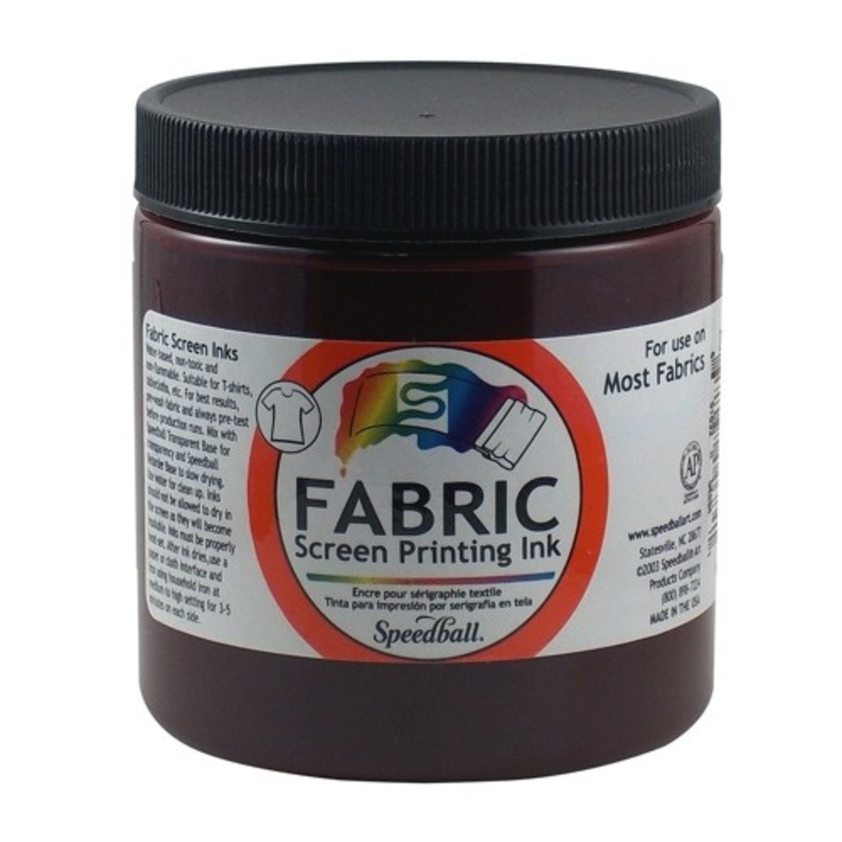 Speedball Fabric Screen Printing Ink 8oz Burgundy