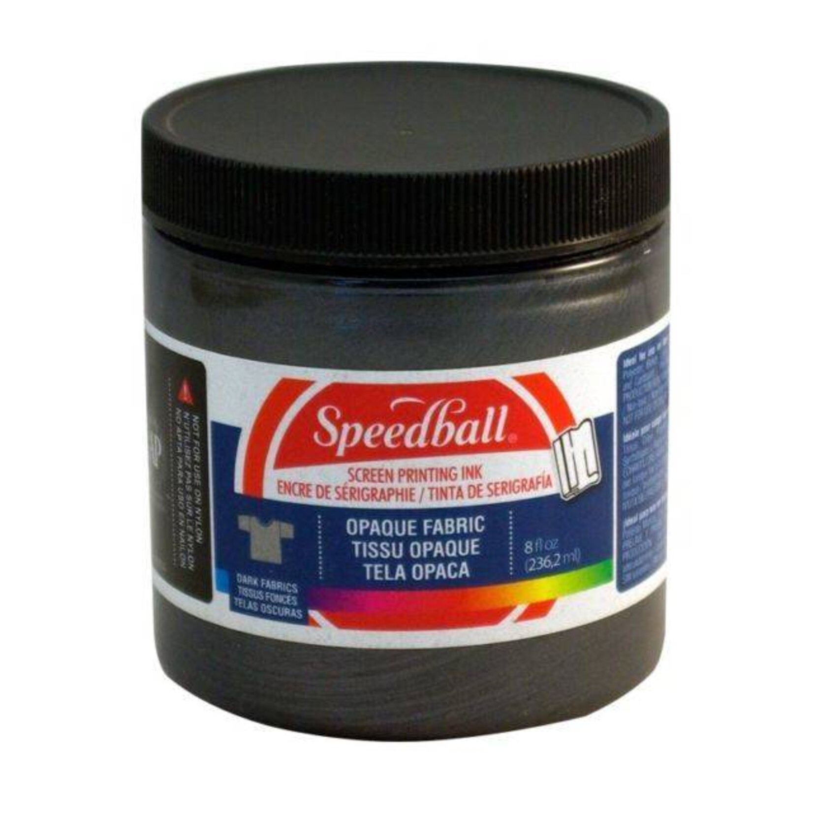 SPEEDBALL INC OPAQUE SCREEN PRINTING INK BLACK PEARL 8OZ