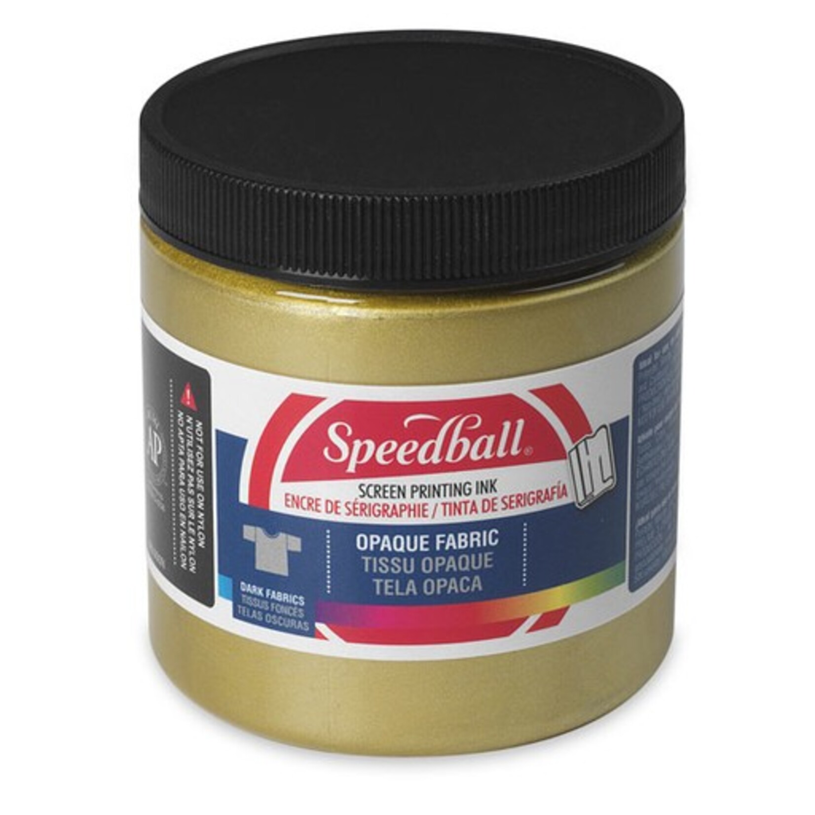 SPEEDBALL INC SPEEDBALL OPAQUE FABRIC SCREEN PRINTING INK GOLD 8OZ