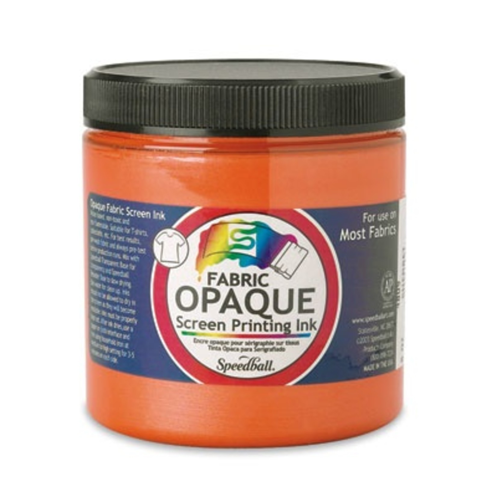 SPEEDBALL INC SPEEDBALL OPAQUE FABRIC SCREEN PRINTING INK SHERBET 8OZ