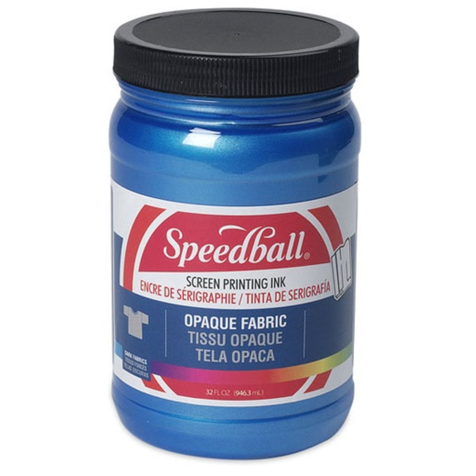 SPEEDBALL INC SPEEDBALL OPAQUE FABRIC SCREEN PRINTING INK BLUE TOPAZ 32OZ