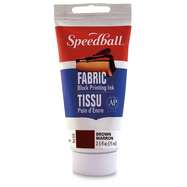 SPEEDBALL INC SPEEDBALL FABRIC BLOCK PRINTING INK BROWN 2.5OZ Colours