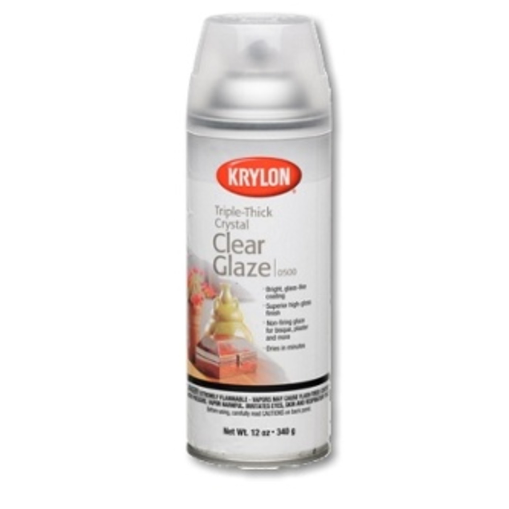 KRYLON KRYLON TRIPLE THICK CRYSTAL CLEAR GLAZE 12OZ 0500 Colours