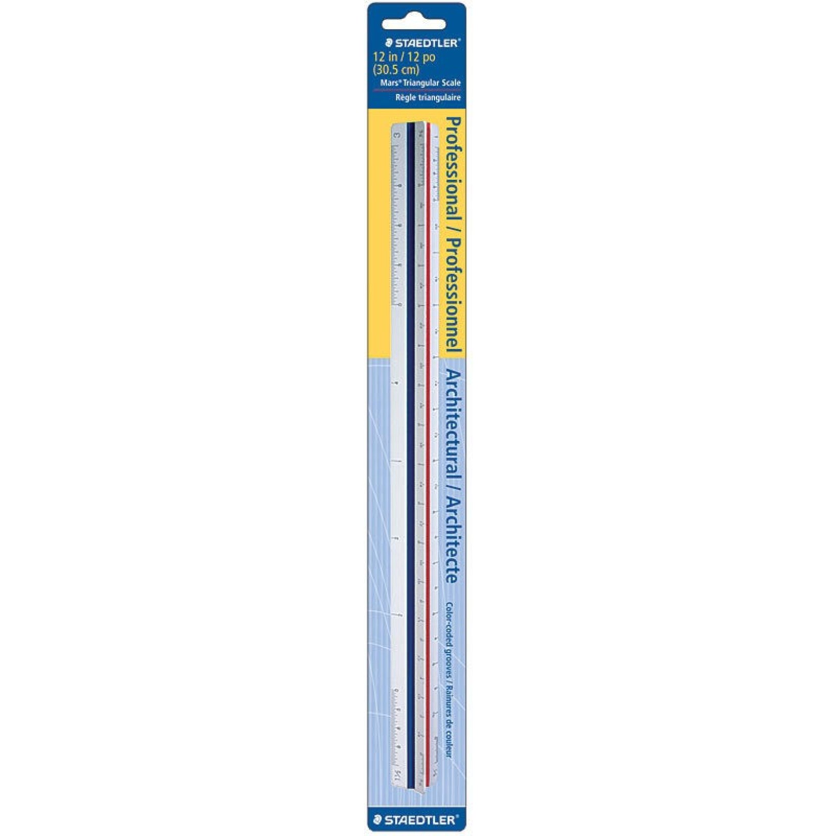 STAEDTLER STAEDTLER TRIANGULAR SCALE RULER IMPERIAL    987 19-31 BK