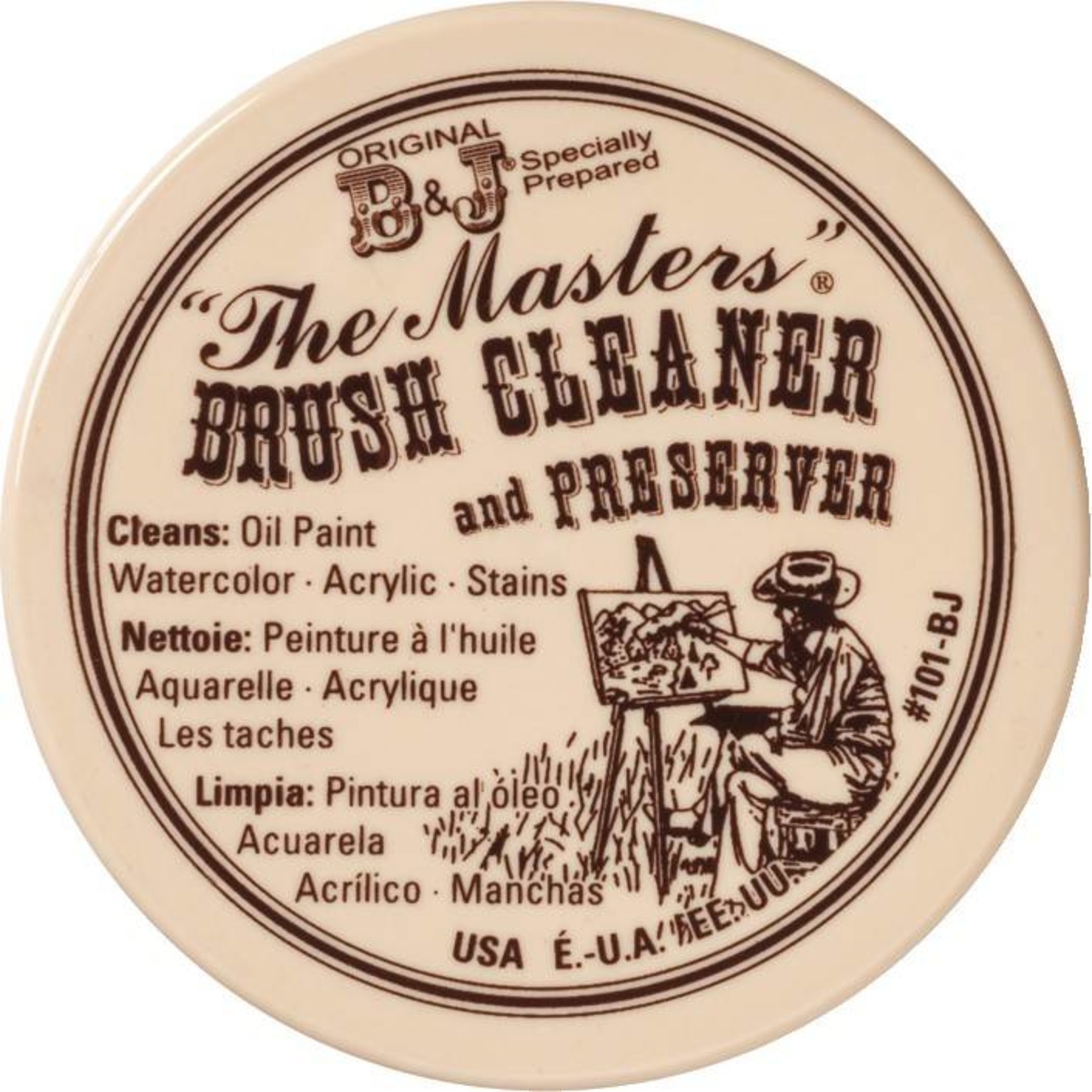 GENERAL PENCIL THE MASTERS BRUSH CLEANER AND PRESERVER 4.5OZ    GEN-101-BJ
