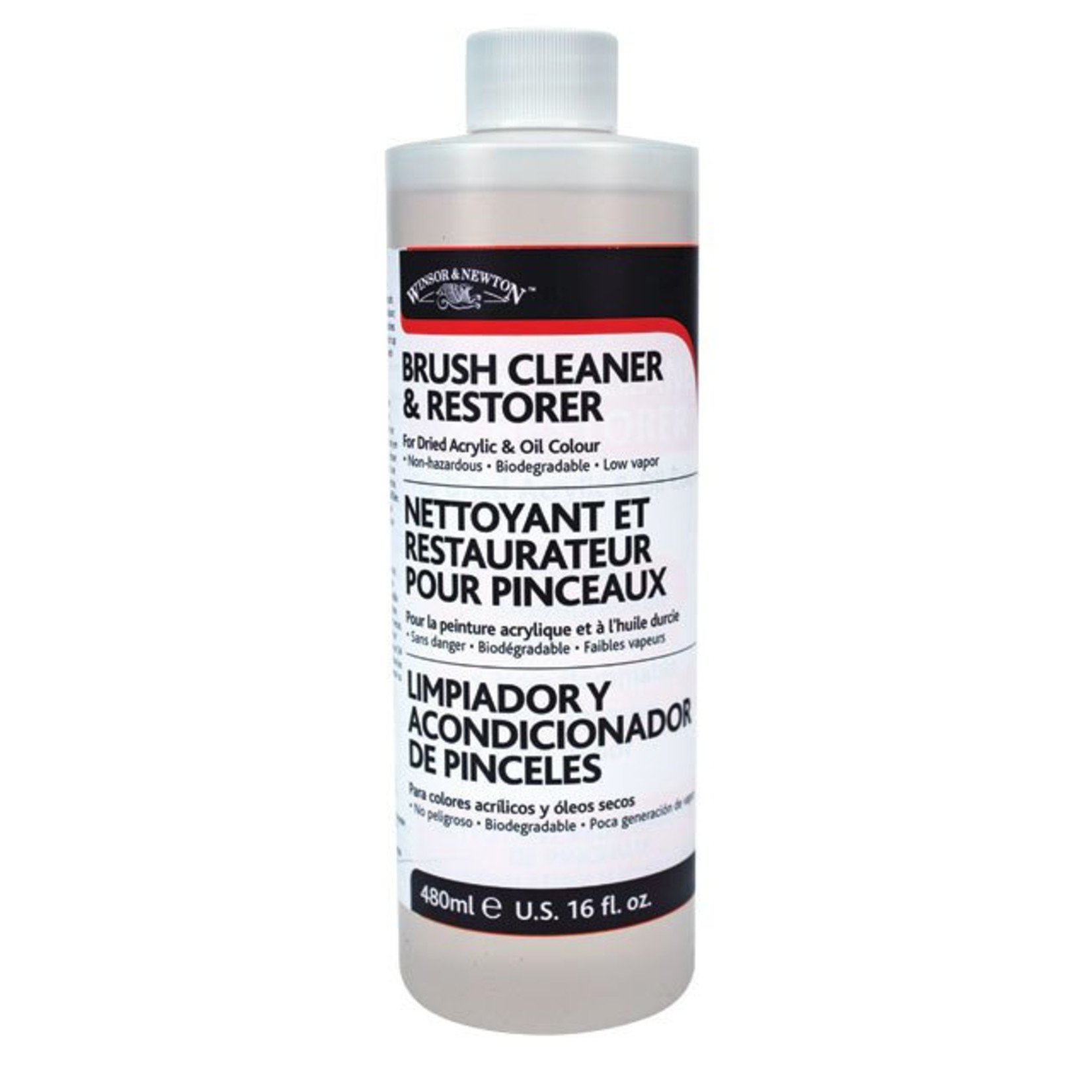 WINSOR NEWTON WINSOR & NEWTON BRUSH CLEANER & RESTORER 16OZ