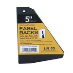 LINECO LINECO SELF-STICK EASEL BACKS BLACK 5 INCH 5/PK