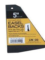 LINECO LINECO SELF-STICK EASEL BACKS BLACK 5 INCH 5/PK