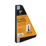 LINECO LINECO SELF-STICK EASEL BACKS BLACK 9 INCH 25/PK