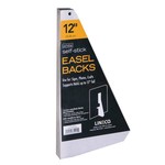 LINECO LINECO SELF-STICK EASEL BACKS WHITE 12 INCH 25/PK