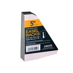 LINECO LINECO SELF-STICK EASEL BACKS WHITE 5 INCH 25/PK