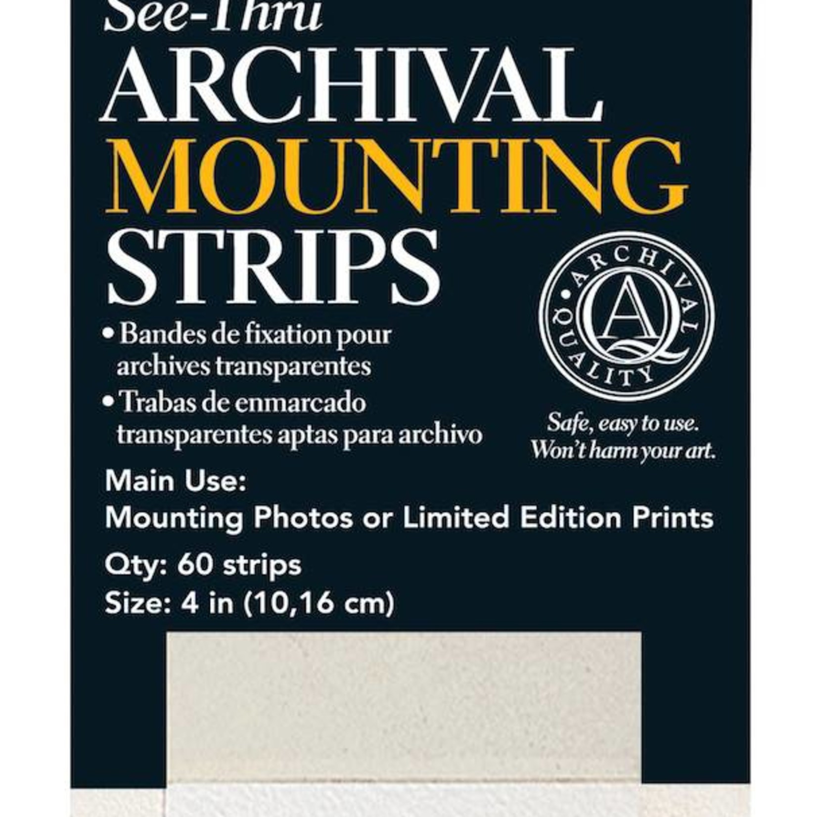LINECO LINECO SEETHRU ARCHIVAL MOUNTING STRIPS L5334015 Colours Artist Supplies
