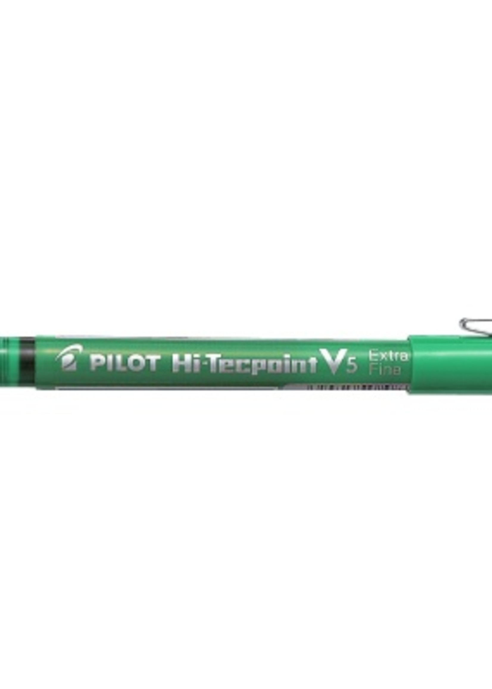 PILOT PILOT HI-TECPOINT V5 ROLLER BALL PEN EXTRA FINE 0.5MM GREEN
