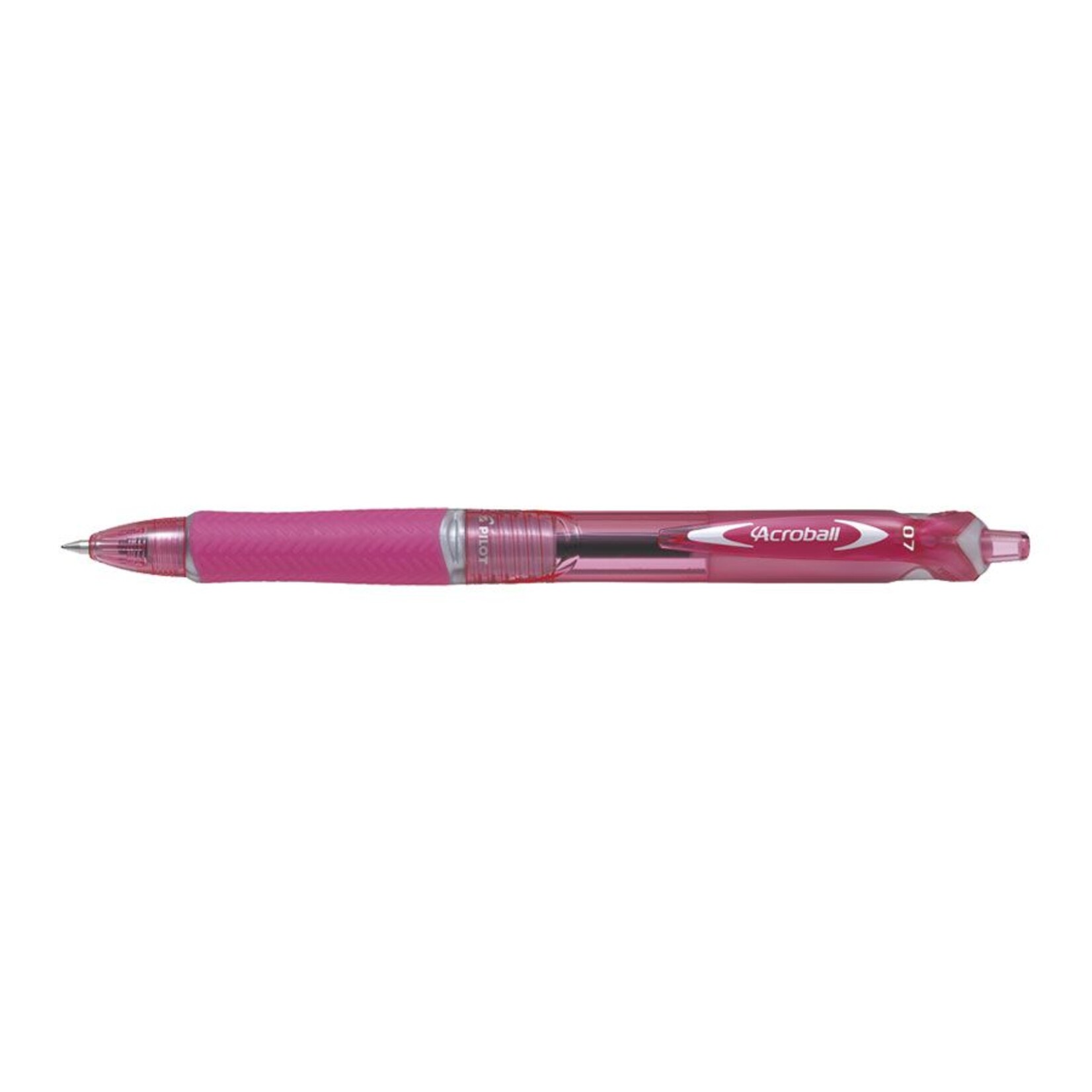 PILOT PILOT ACROBALL BALLPOINT PEN RETRACTABLE FINE 0.7MM PINK