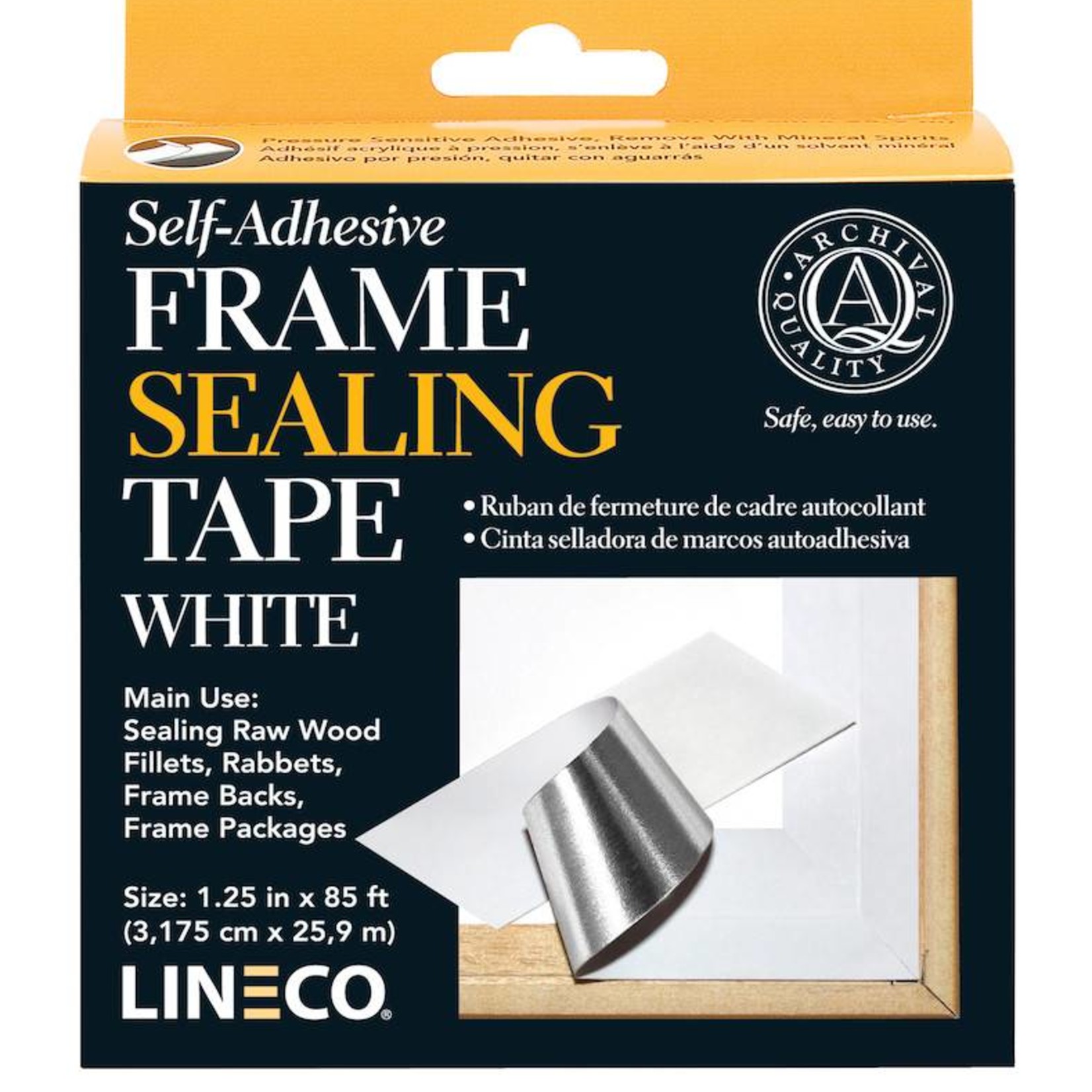 LINECO LINECO SELF ADHESIVE FRAME SEALING TAPE WHITE 1.25''X85'    L387-0152