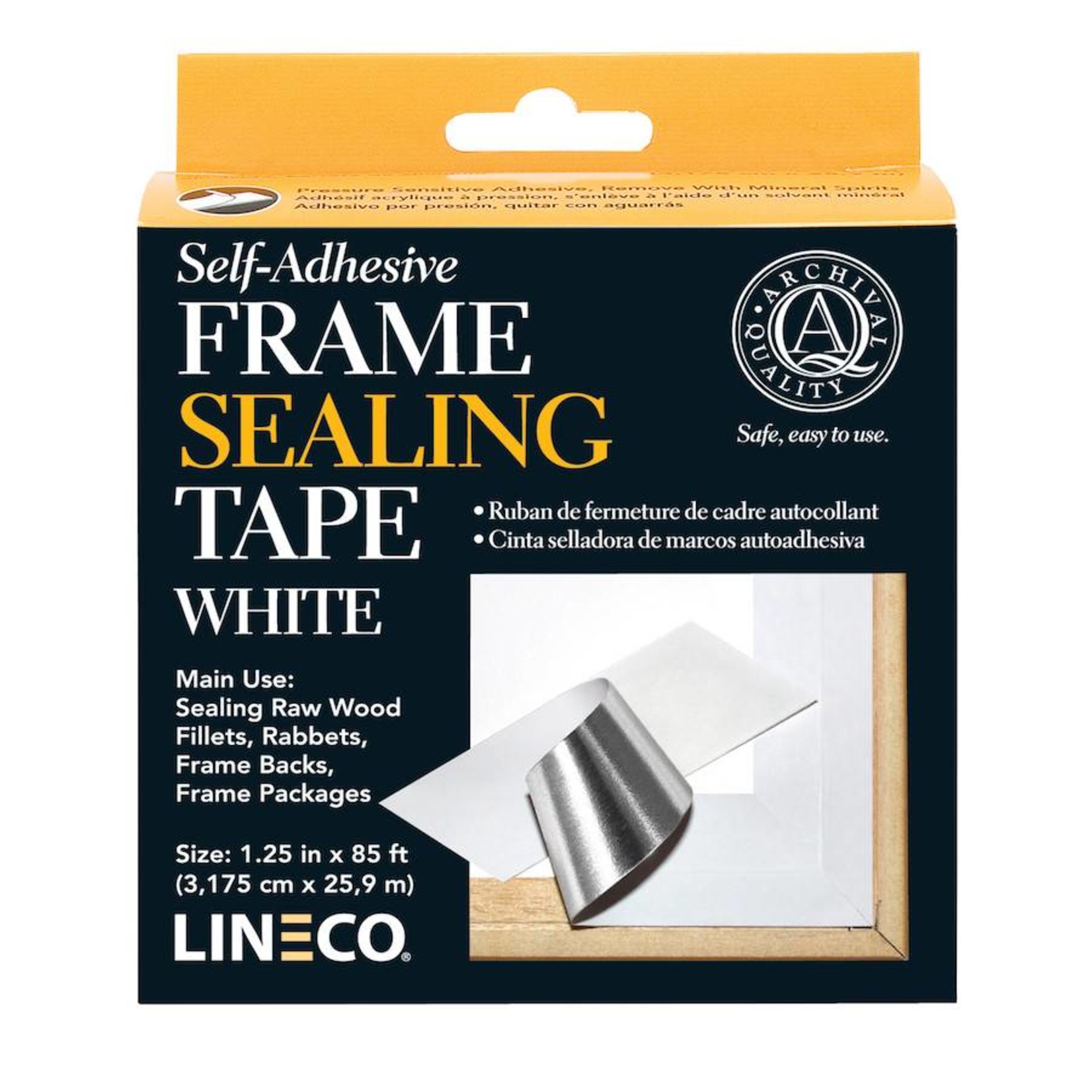 LINECO LINECO SELF ADHESIVE FRAME SEALING TAPE WHITE 1.25''X85'    L387-0152