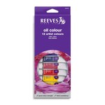 REEVES REEVES OIL COLOUR TUBE SET/12 10ML    8594300