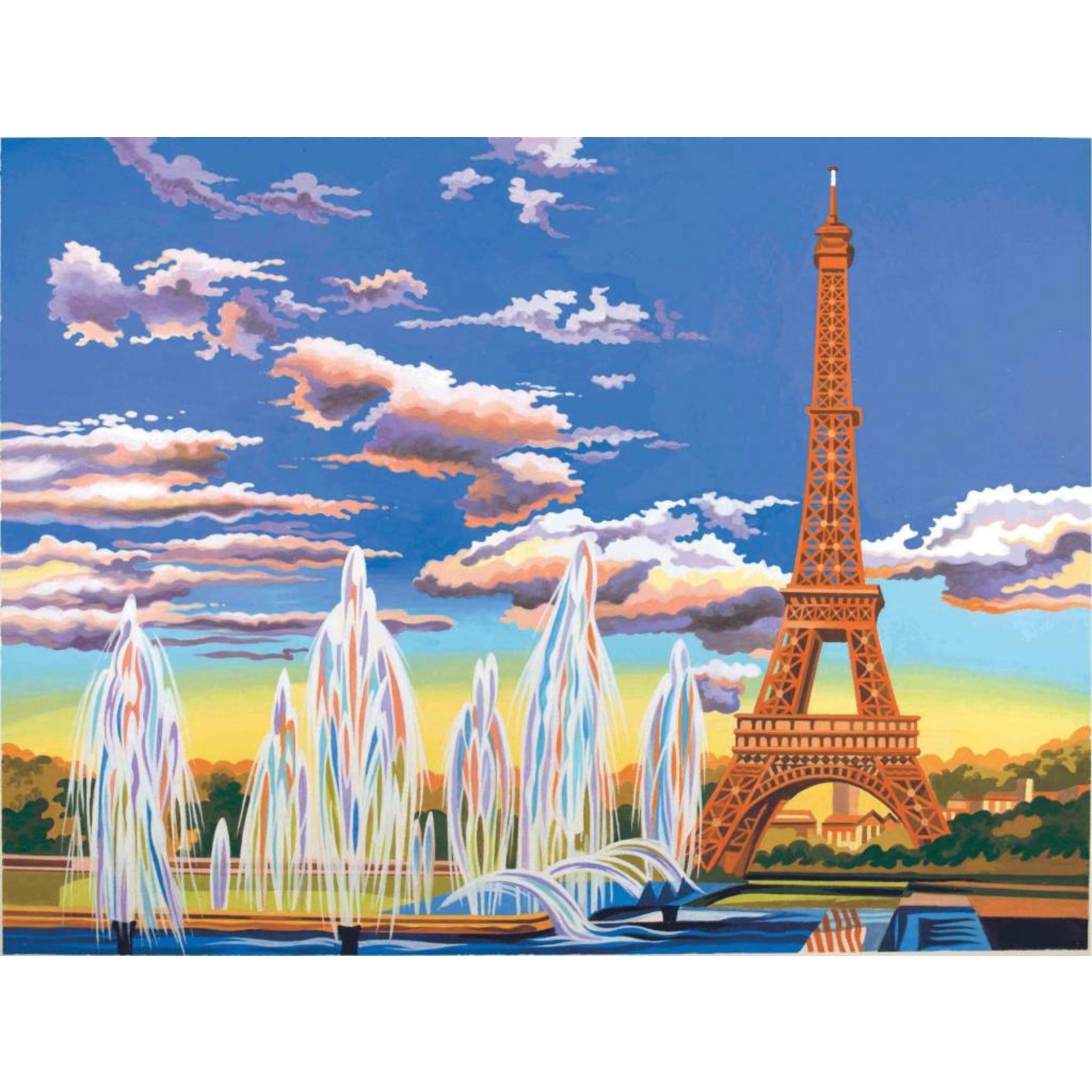 REEVES REEVES PAINTING BY NUMBERS EIFFEL TOWER