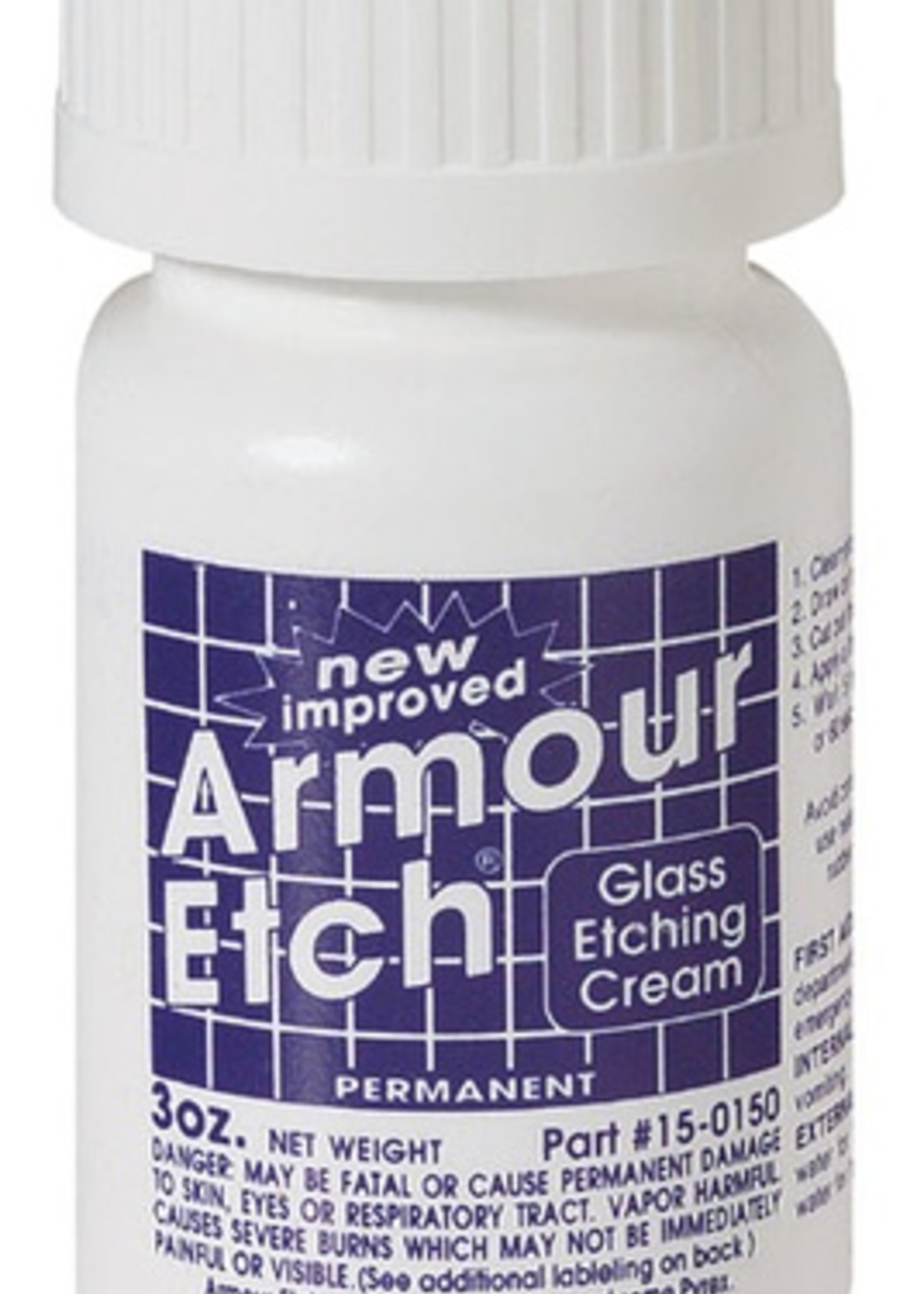 ARMOUR PRODUCTS ARMOUR ETCH GLASS ETCHING CREAM 3OZ