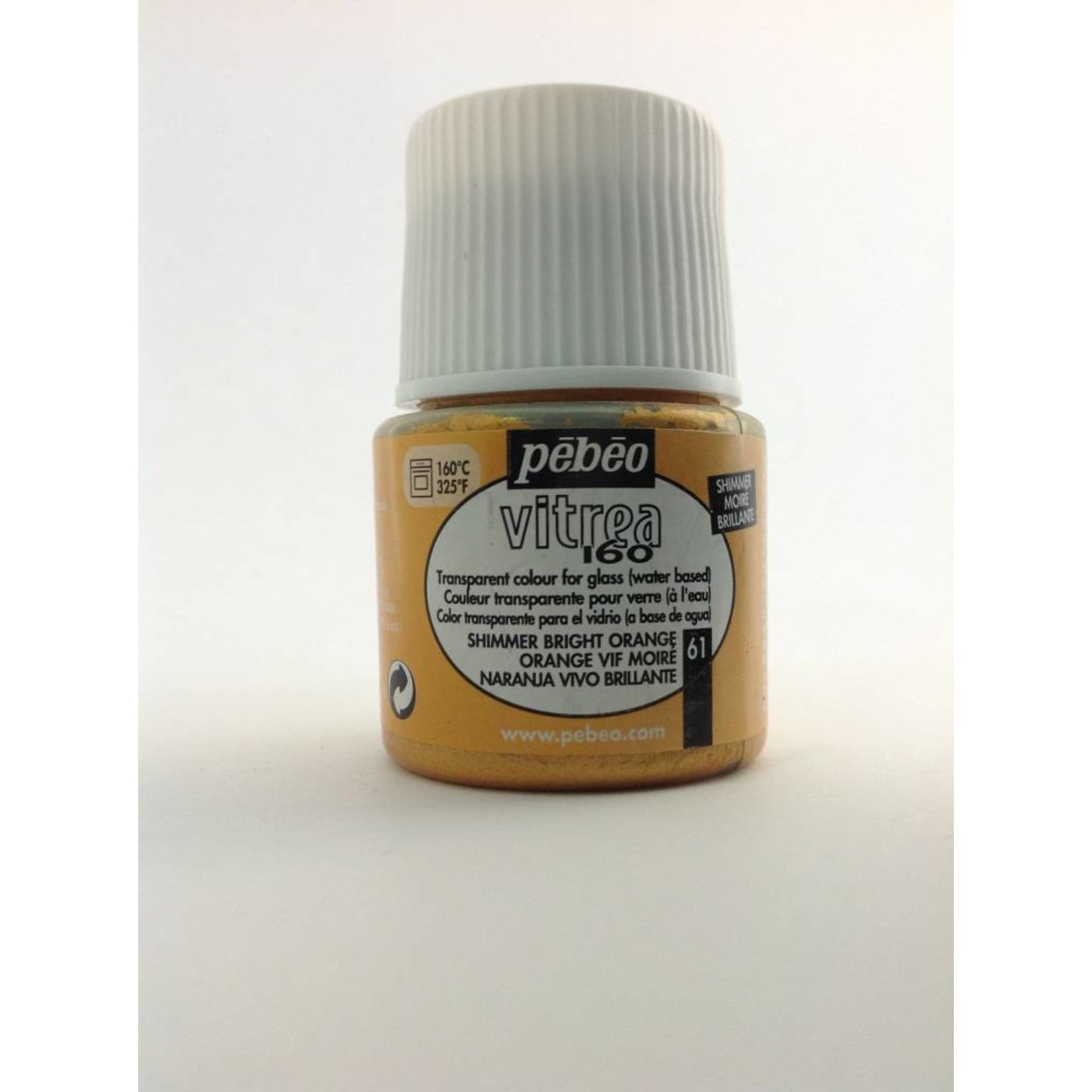 PEBEO VITREA SHIMMER BRIGHT ORANGE 45ML