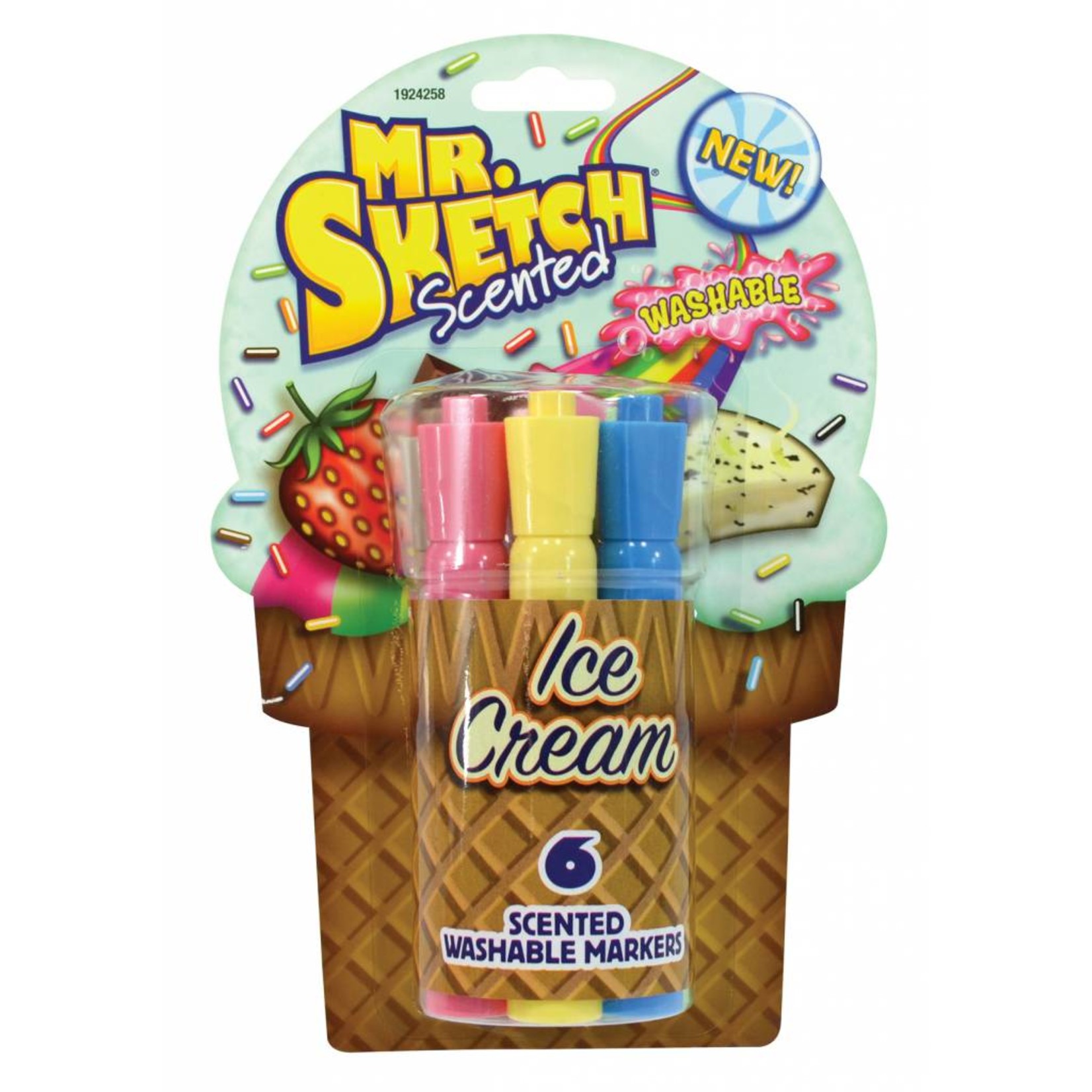 SANFORD MR. SKETCH SCENTED MARKERS WASHABLE ICE CREAM SET/6