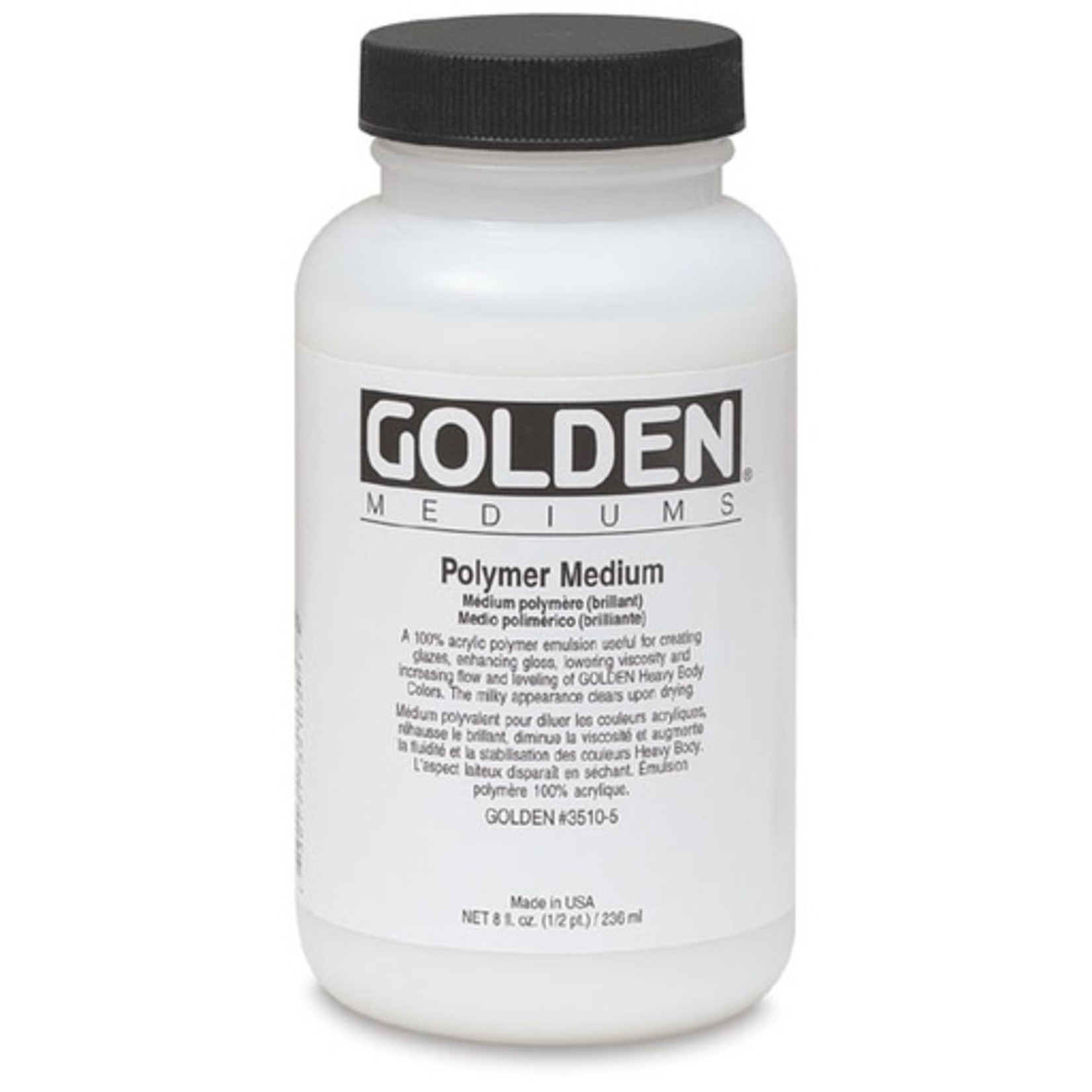 GOLDEN GOLDEN GLOSS MEDIUM 8OZ