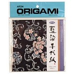 AITOH AITOH ORIGAMI PAPER DARK PATTERN AIZOME CHIYOGAMI 8/PK