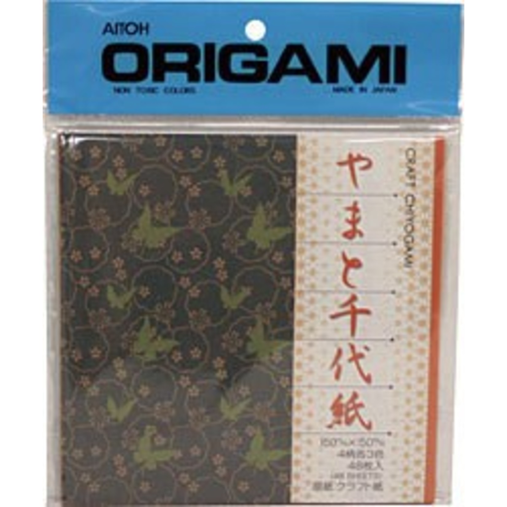 AITOH AITOH ORIGAMI PAPER CRAFT PRINT CHIYOGAMI 5 7/8" 48/PK