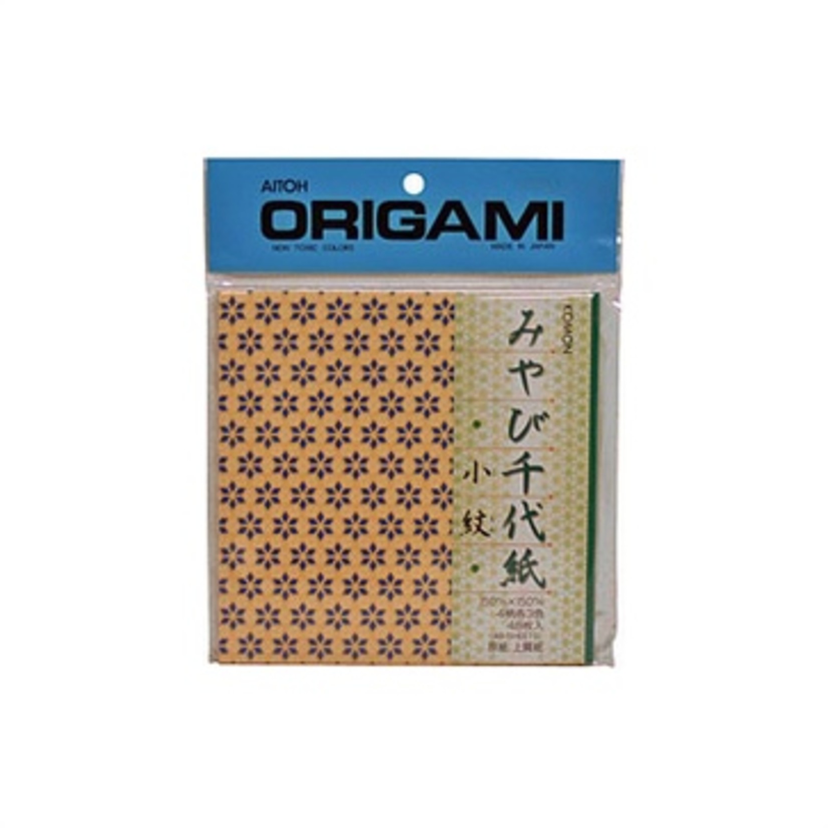 AITOH AITOH ORIGAMI PAPER GEMOTERIC PATTERN MIYABI CHIYOGAMI KOMON 48/PK