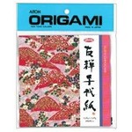 AITOH AITOH ORIGAMI PAPER FLORAL METALLIC CHIYOGAMI 5 7/8" 8/PK