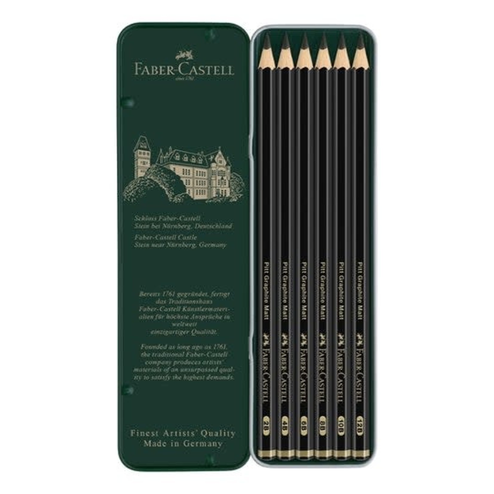 FABER CASTELL CASTELL MATT PENCIL SET 6PCS