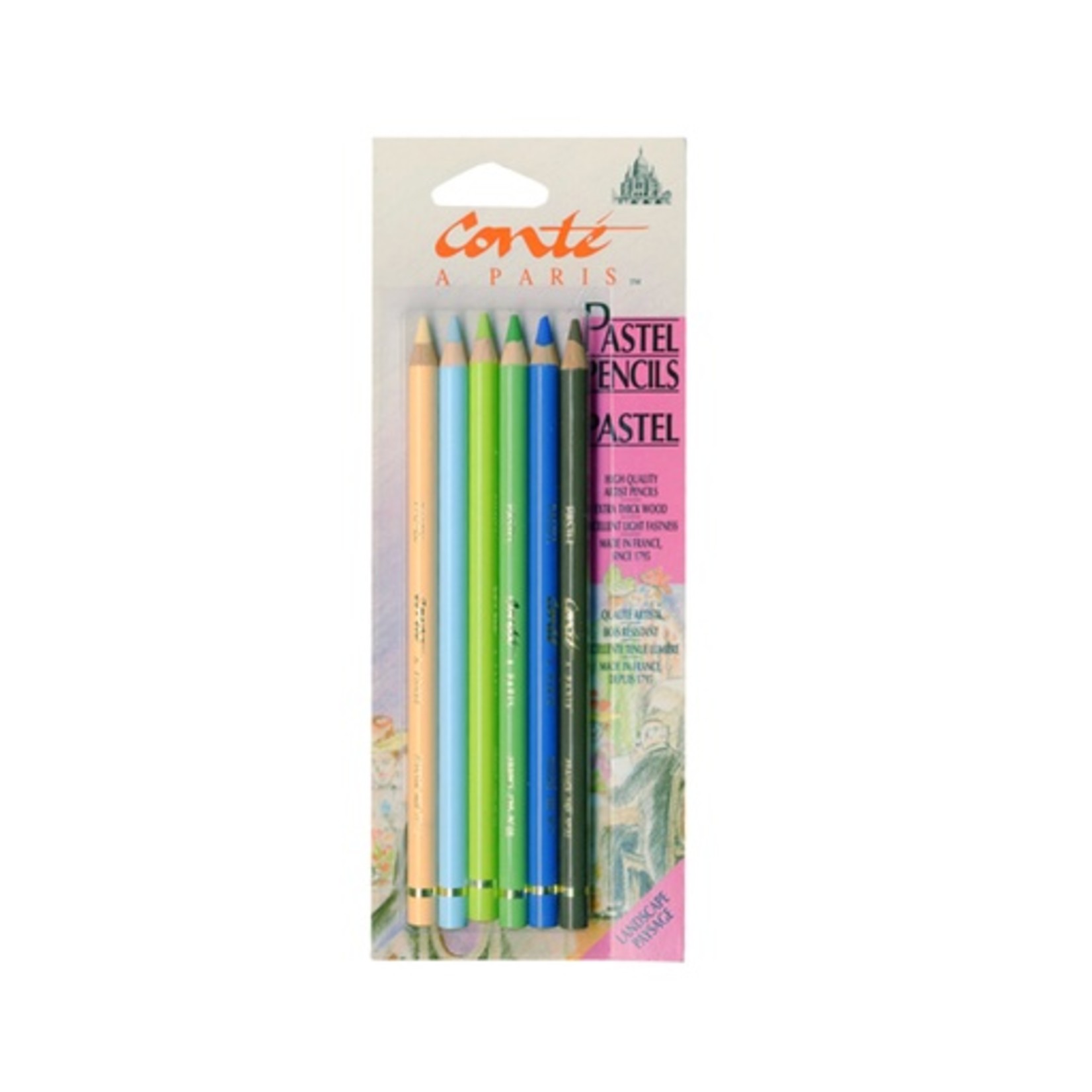 CONTE CONTE PASTEL PENCIL SET/6 LANDSCAPE