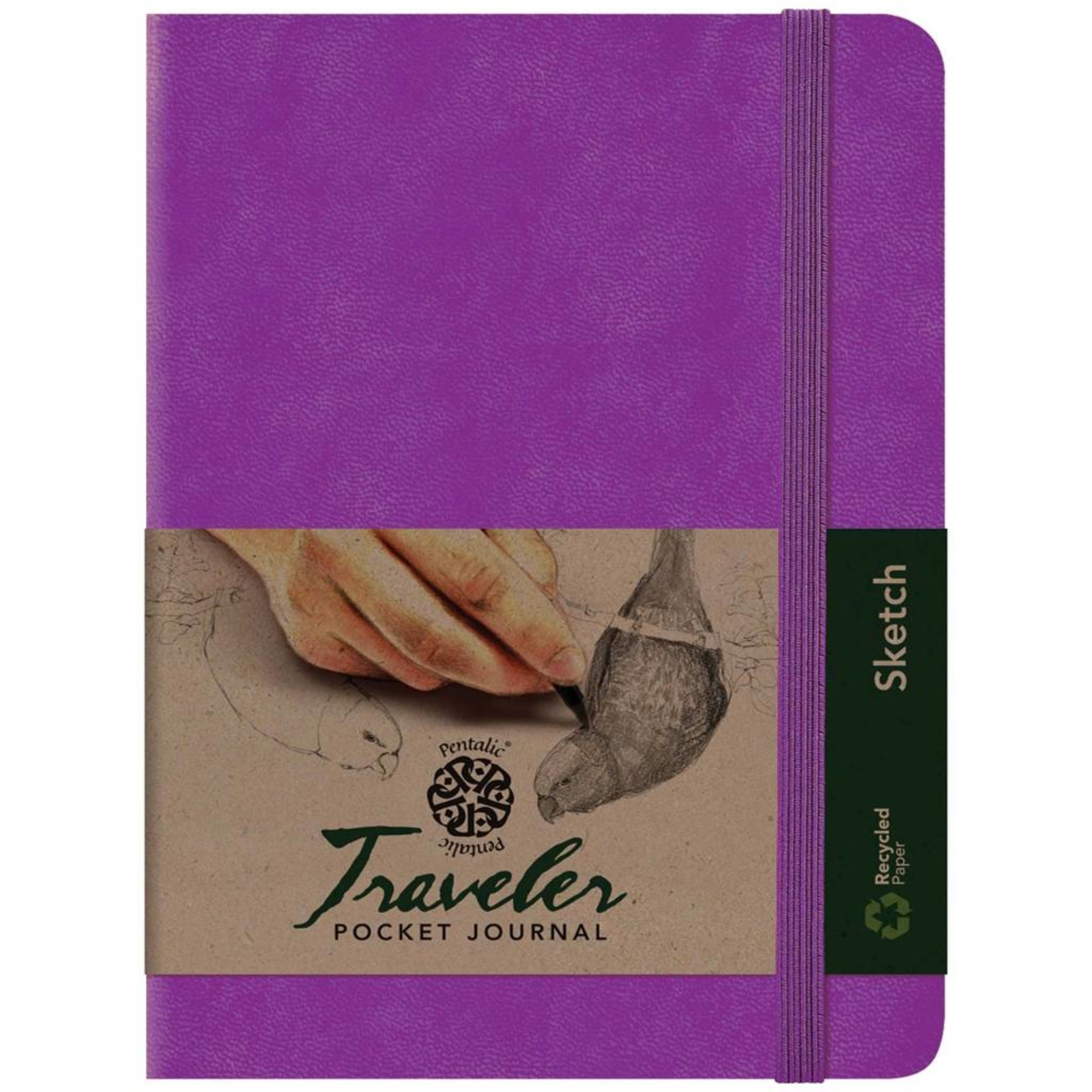 PENTALIC PENTALIC TRAVELER POCKET JOURNAL SKETCH 8X6 PURPLE