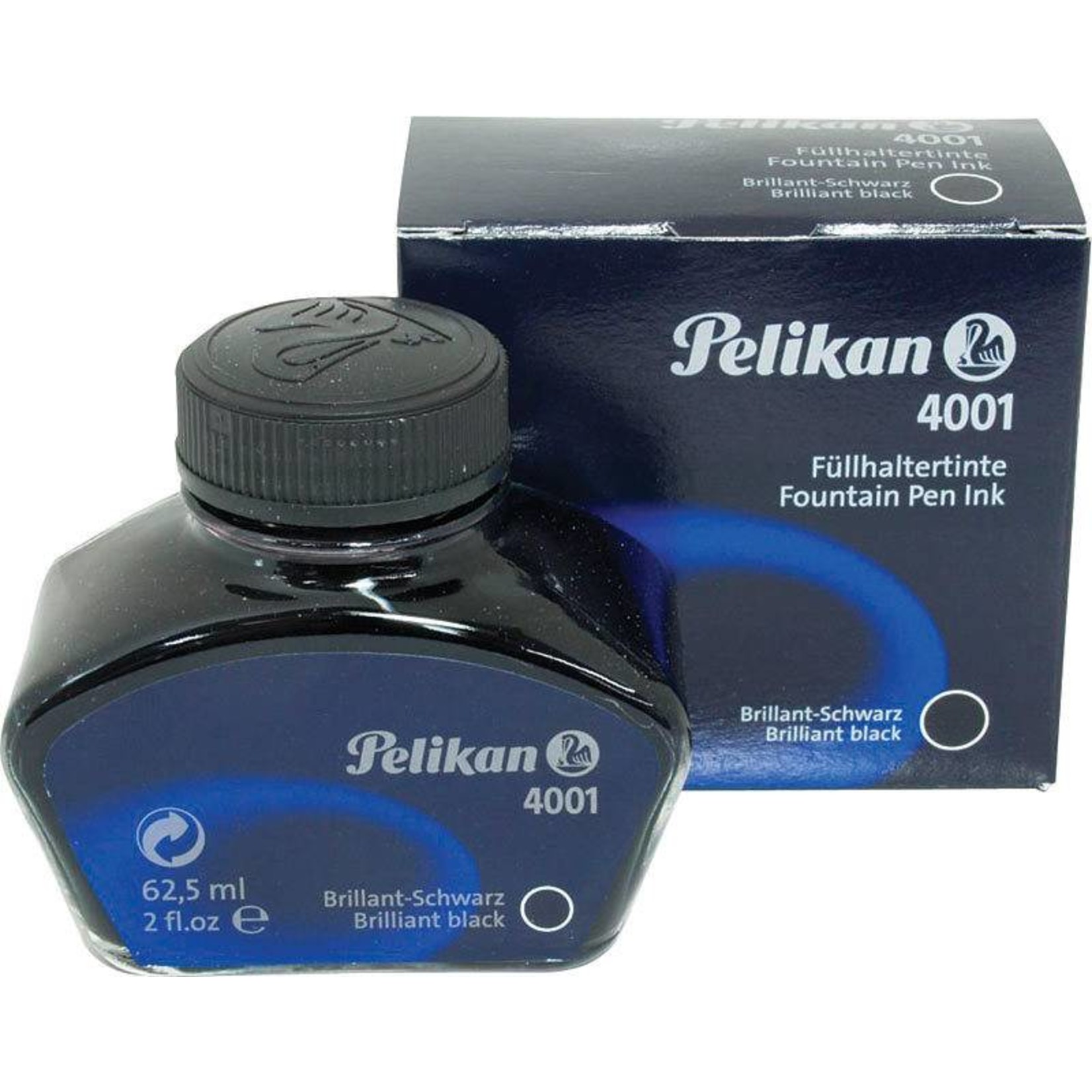 PELIKAN PELIKAN 4001 INK BRILLIANT BLACK 2OZ