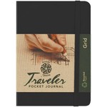 PENTALIC PENTALIC TRAVELER POCKET JOURNAL GRID 6X4 BLACK