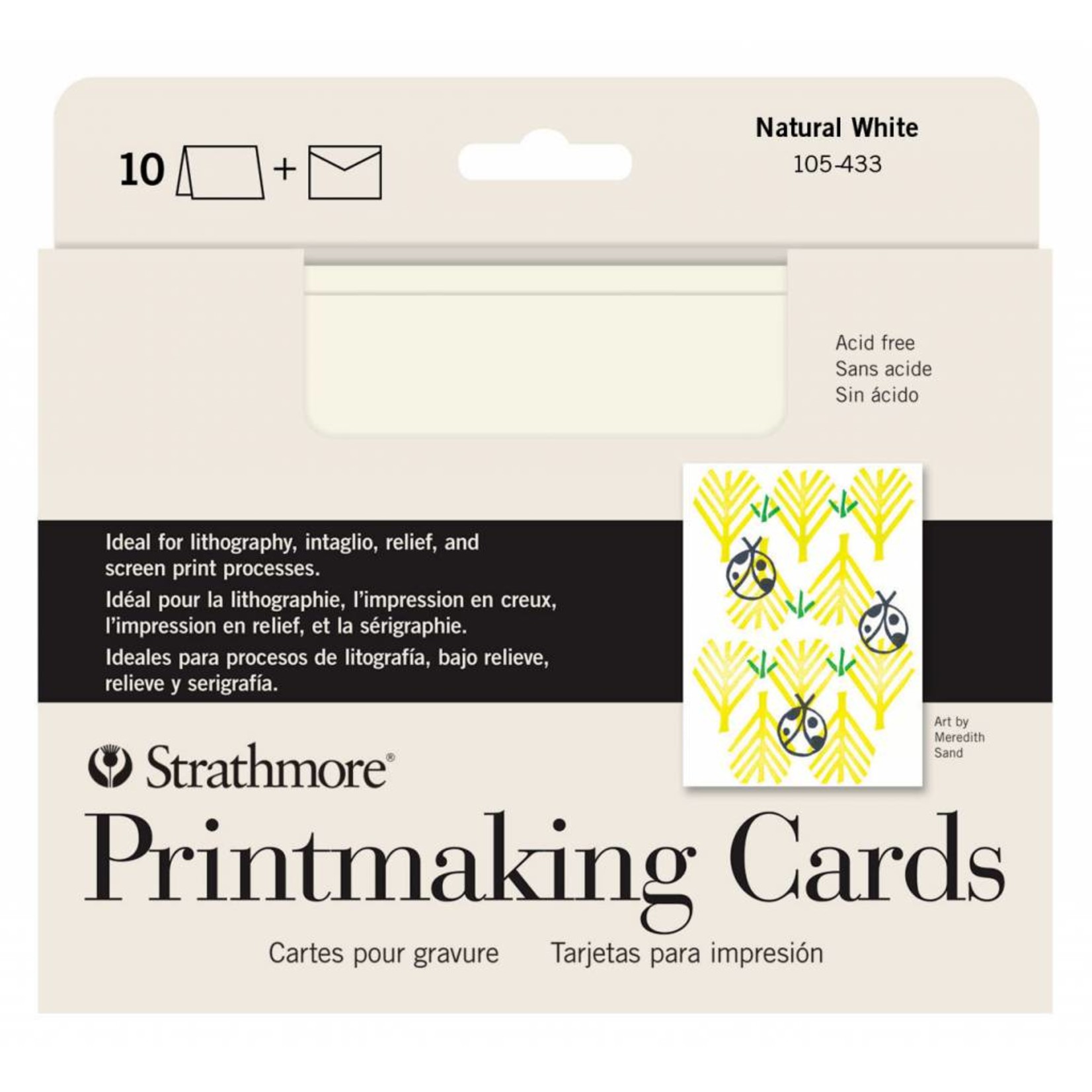 STRATHMORE STRATHMORE PRINTMAKING CARDS WITH ENVELOPES 5X7 10/PK    105-433