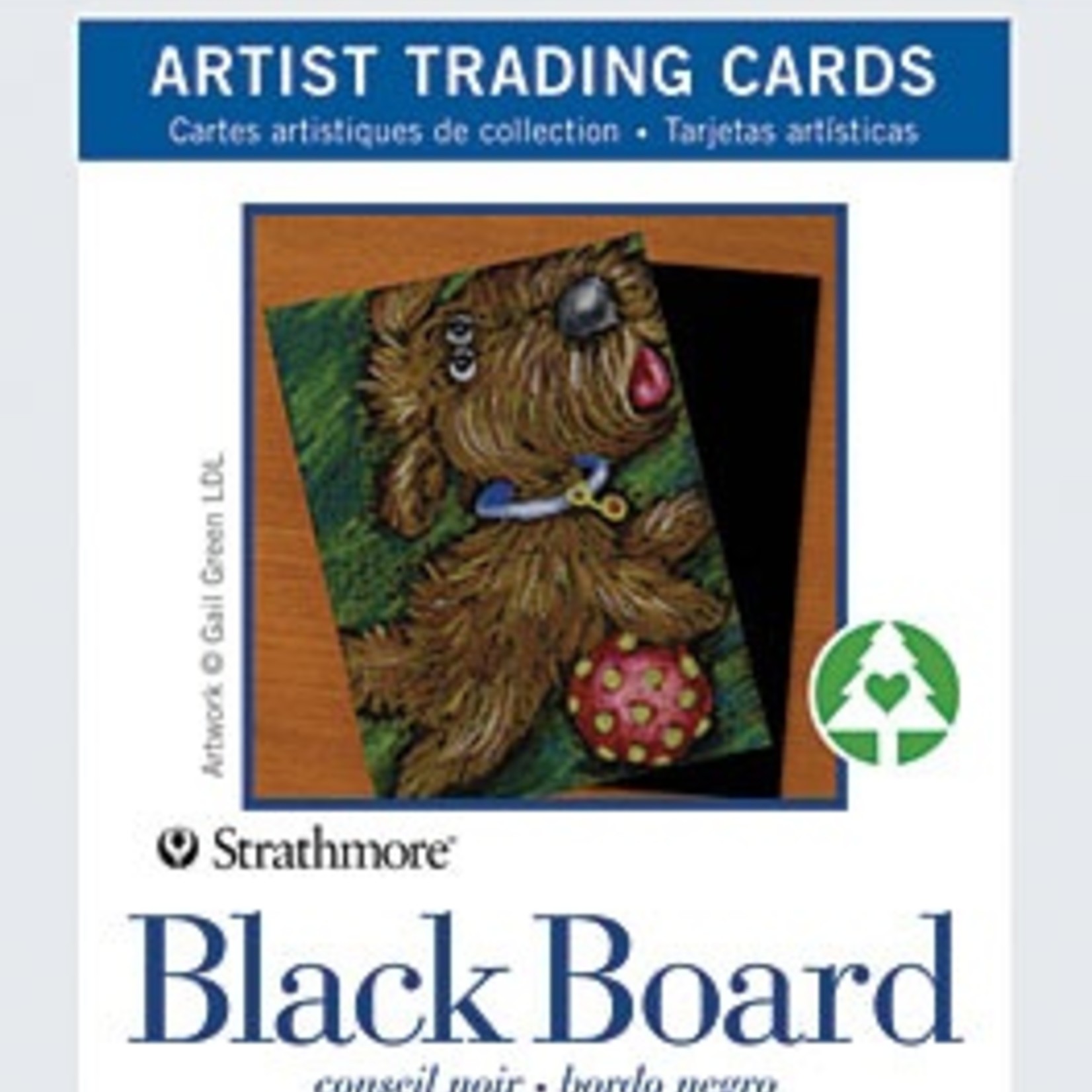STRATHMORE STRATHMORE ARTIST TRADING CARDS BLACK BOARD 10/PK Colours
