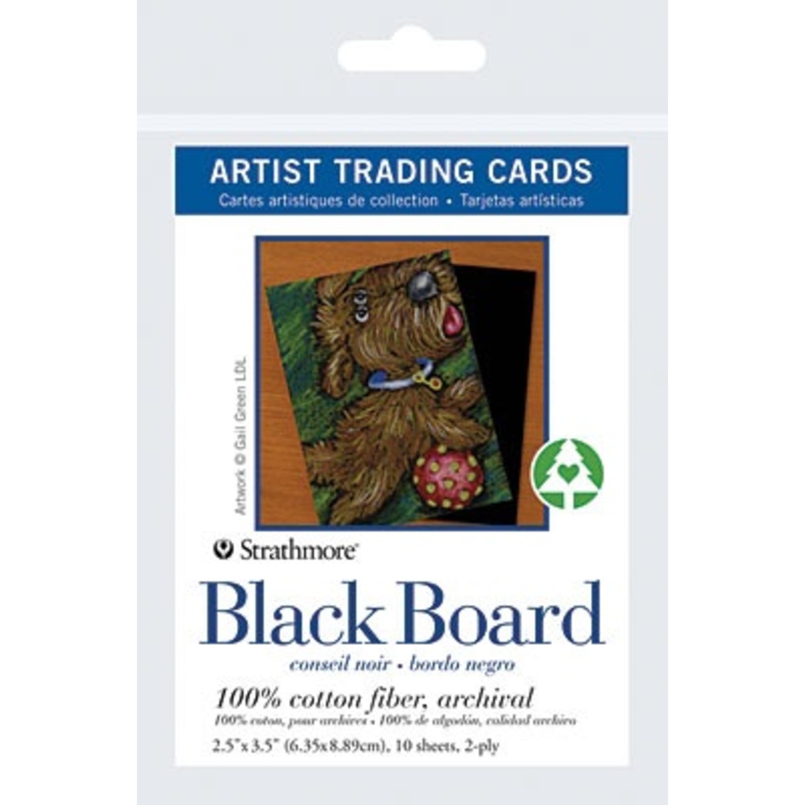 STRATHMORE STRATHMORE ARTIST TRADING CARDS BLACK BOARD 10/PK