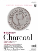 STRATHMORE STRATHMORE 500 CHARCOAL PAD ASSORTED TINTS 12X18 64LB  24SHT    561-2