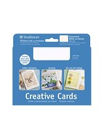 STRATHMORE STRATHMORE CREATIVE CARDS WHITE W/ WHITE EDGE 5X7 20/PK