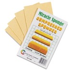 COLOR WHEEL COMPANY MIRACLE SPONGES COMPRESSED SPONGES 3X4 INCH 4/PK   3460