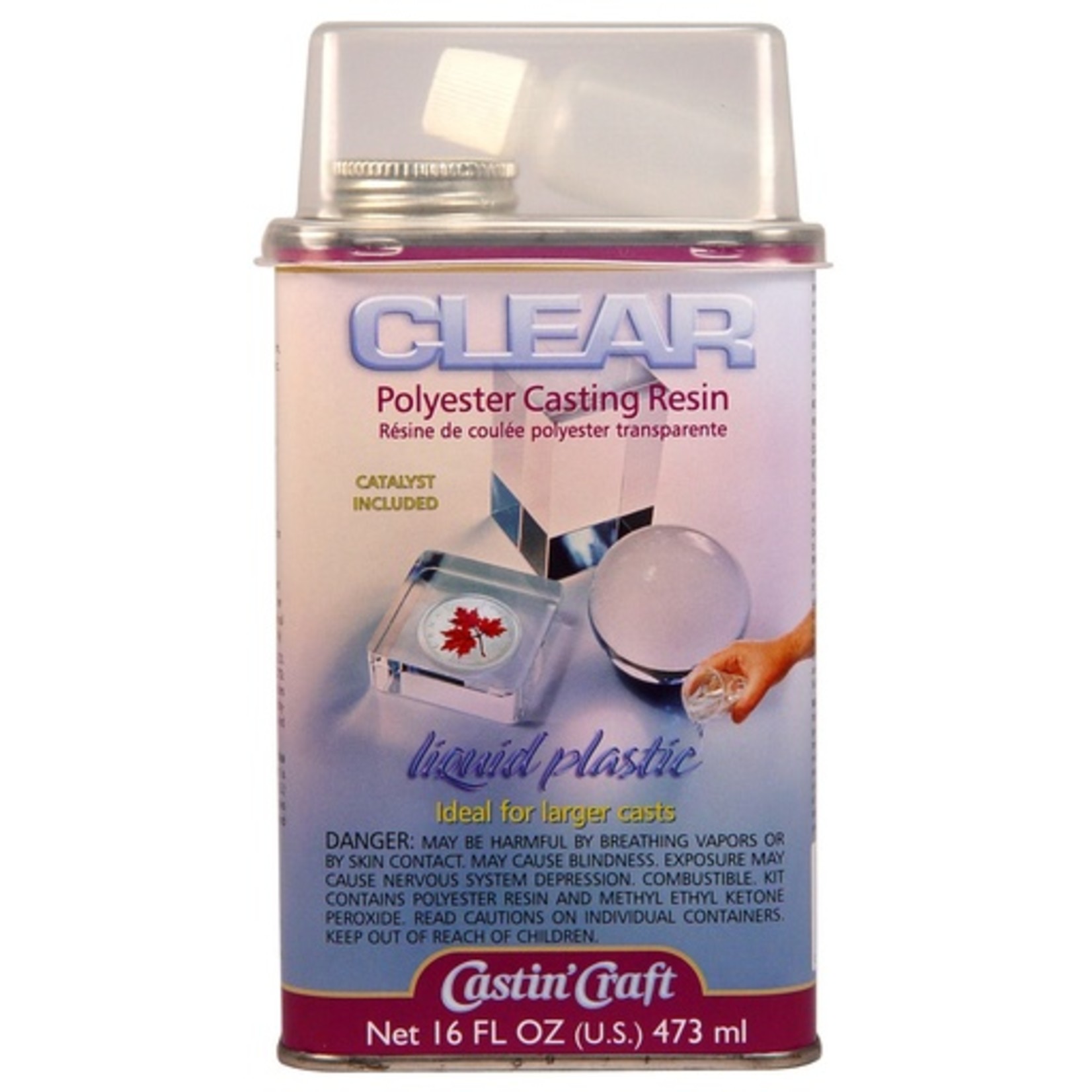 ENVIRONMENTAL TECHNOLOGY CASTIN CRAFT CLEAR POLYESTER CASTING RESIN 32OZ